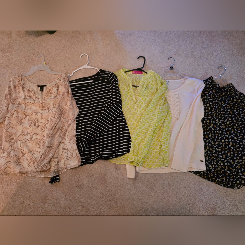 Womens name brand tops LOT